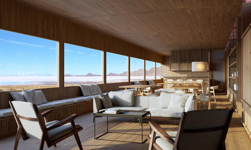 Uyuni Lodge lounge area