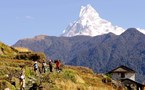 Trekking in the Annapurna Mountains