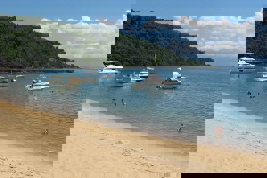 The beach