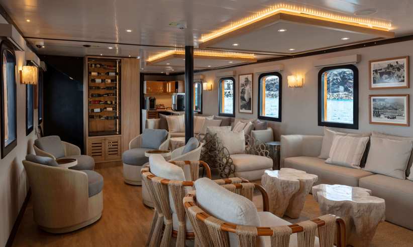 Enjoy the air-conditioned Monaco lounge 