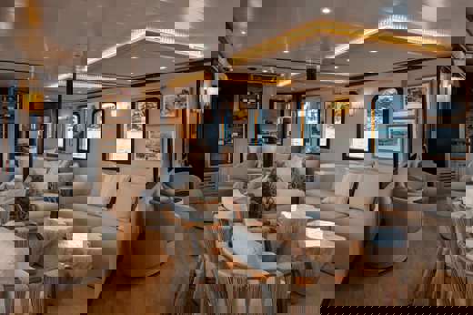 Enjoy the air-conditioned Monaco lounge 
