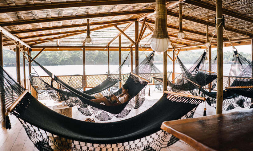 Relaxing by the river 