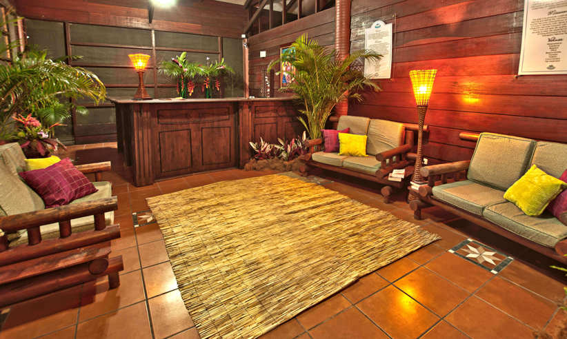The reception area 