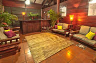 The reception area