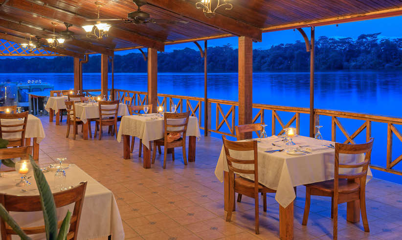 Restaurant at night