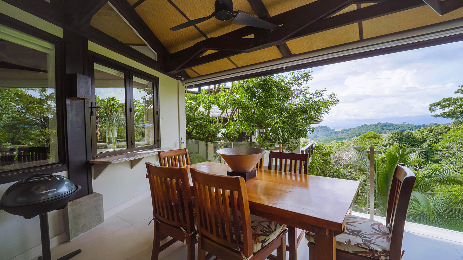 Stunning views from your private dining area 