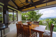 Stunning views from your private dining area 