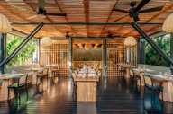 The dining area 
