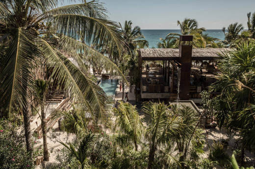 Lush gardens lead to the sea