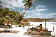 Be Tulum's beautiful white, sandy, beach