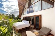 Complete relaxation, on an open air bed during the day
