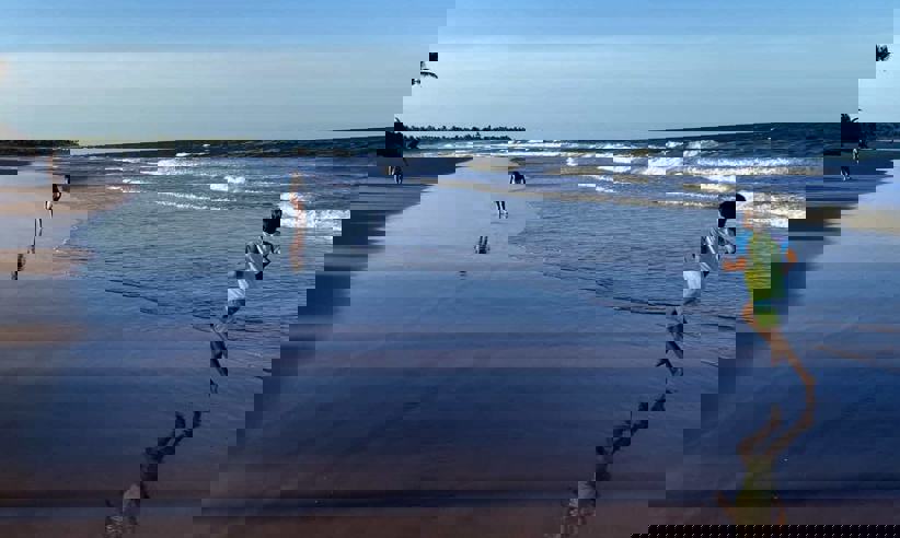The stunning beach