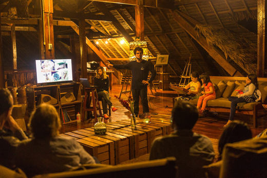 Enjoy evening lectures at the lodge