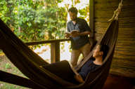 Each room has a hammock