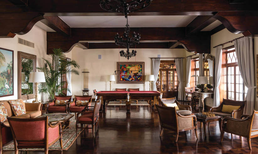 The lounge bar and billiard room 