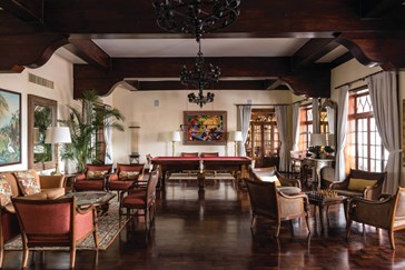 The lounge bar and billiard room 