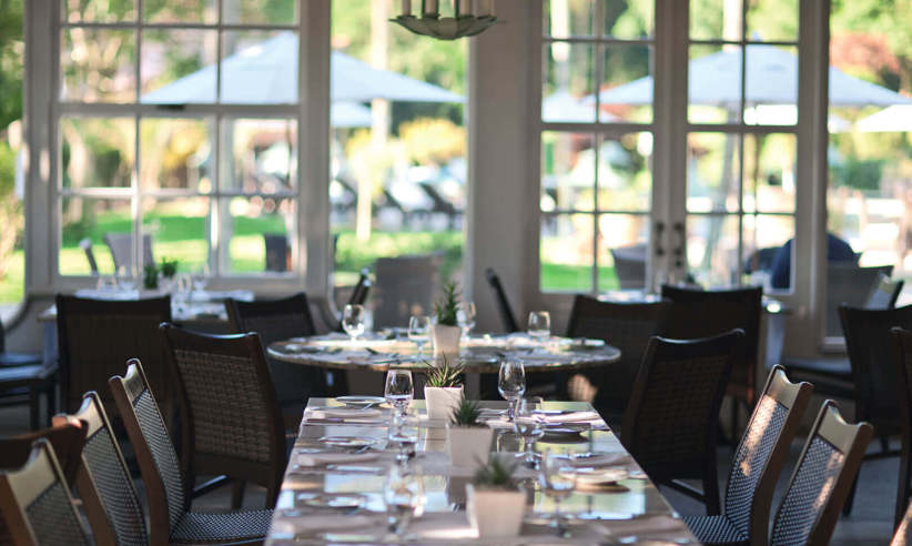 The elegant restaurant 