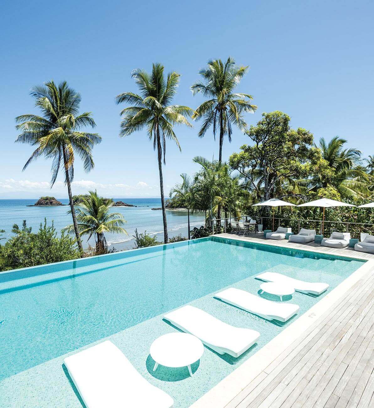 Relax by the infinity pool