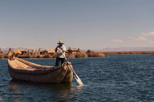 Exploring Lake Titicaca by local boat 