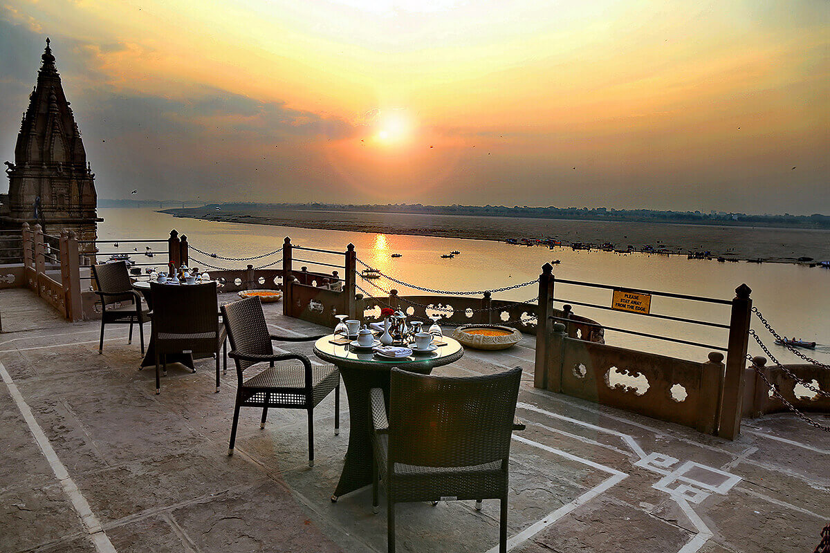 Dining al fresco is a particular joy