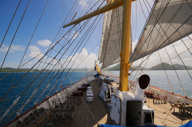 Enjoy cruising with full sails
