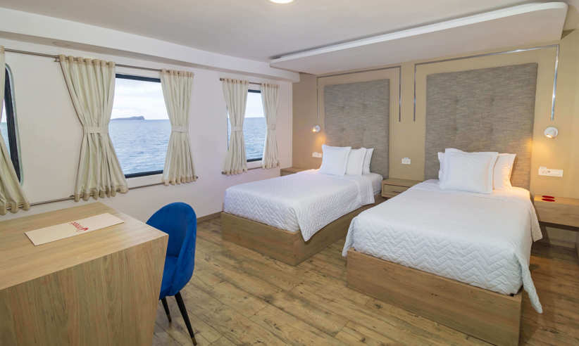 Main deck, twin cabin