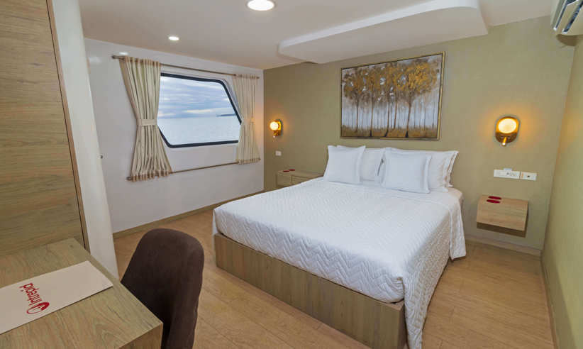 Double cabin, upper deck