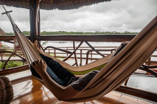 Relaxing by the river