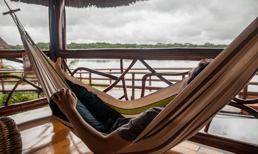 Relaxing by the river