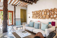 The lounge area
