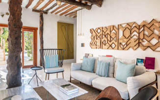 The lounge area