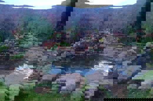 The waterfall 