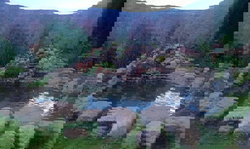 The waterfall 