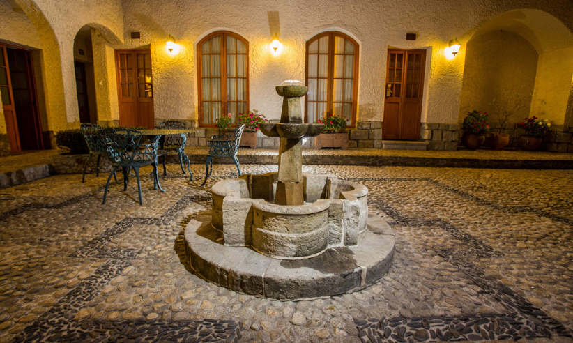 The inner courtyard
