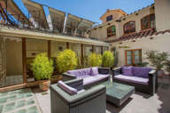 The roof terrace
