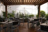 The roof terrace 