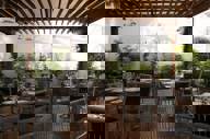The roof terrace 