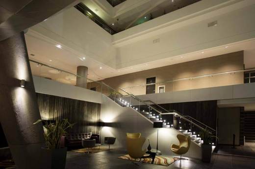 The stylish and modern interior