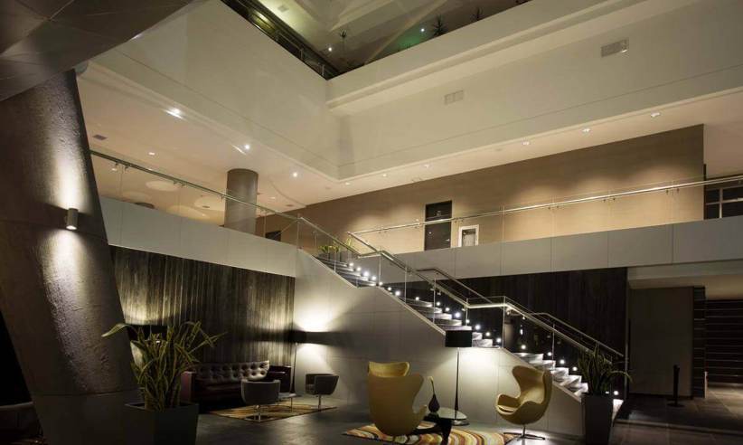 The stylish and modern interior