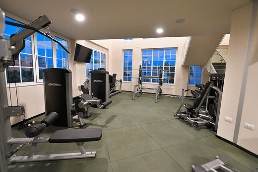 Well equipped gym