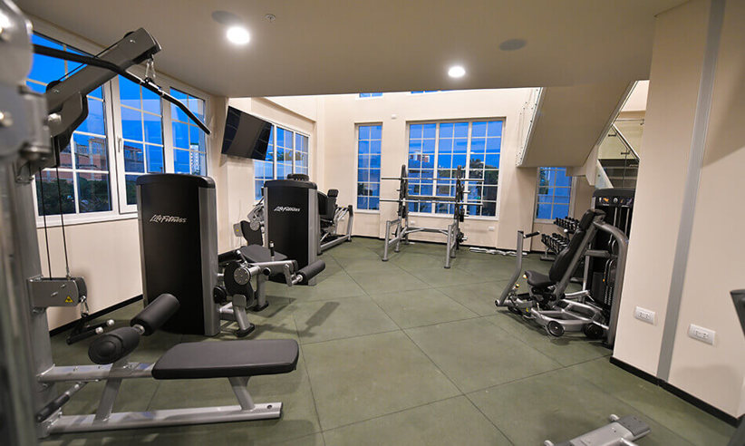 Well equipped gym
