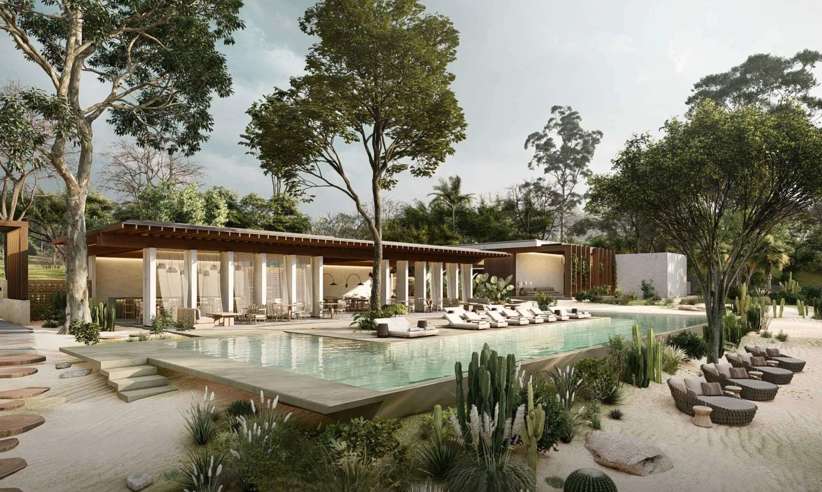 One of the 3 pools