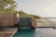 The swimming pool