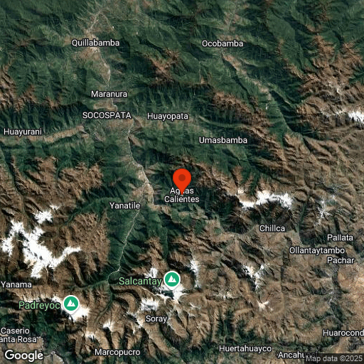 Map of Trains to Machu Picchu