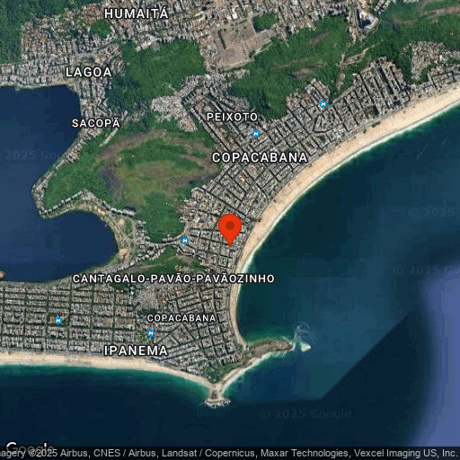 Map of Ritz Copacabana