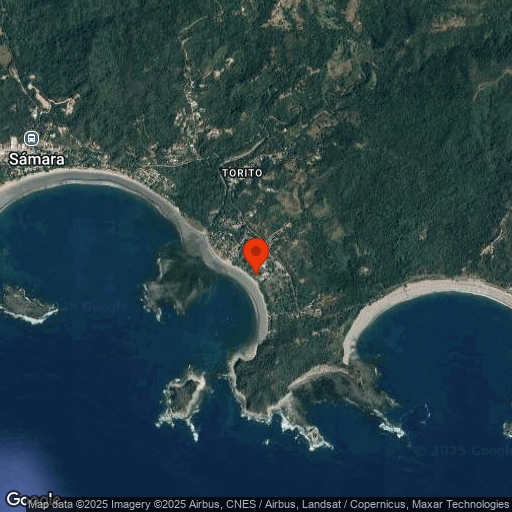Map of Villas Playa Samara