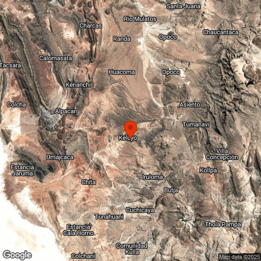 Map of Salar de Uyuni