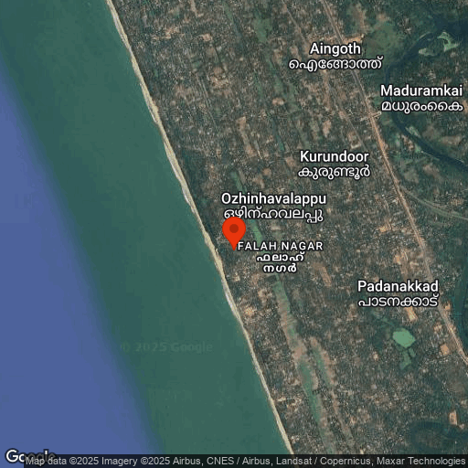 Map of Neeleshwar Hermitage, Northern Kerala