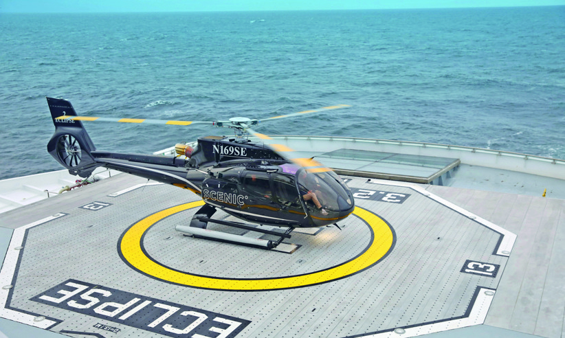 Scenic Eclipse Helicopter Heli Deck