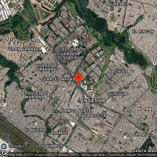 Map of Central Bogota & Cerro Monserrate